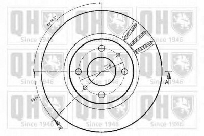 QUINTON HAZELL bdc3441 -  Тормозной диск